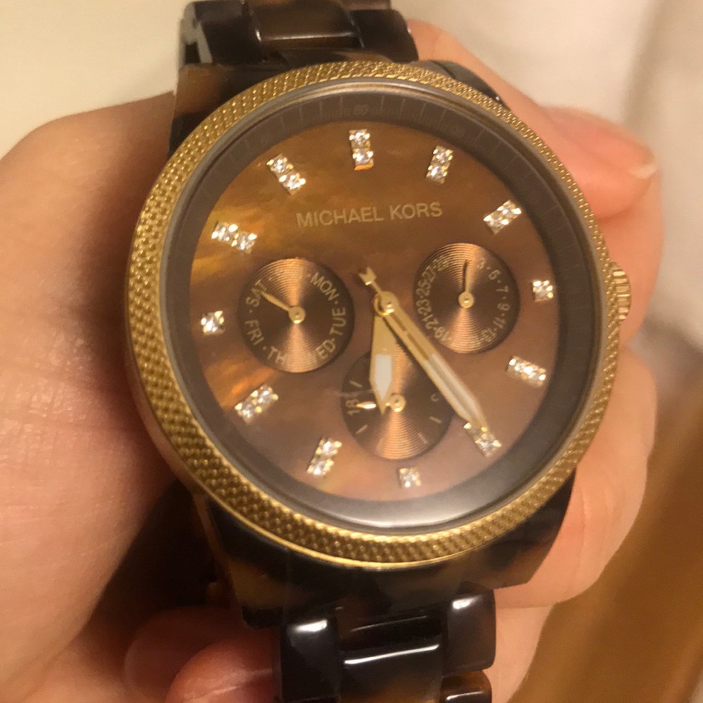 Michael Kors Tortoise Shell Watch - image 5